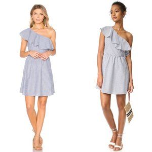 J.O.A Stripe One Shoulder Dress